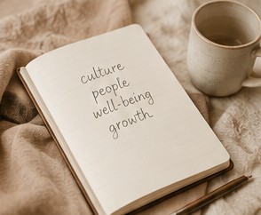 An open journal reading culture, people, well-being, growth